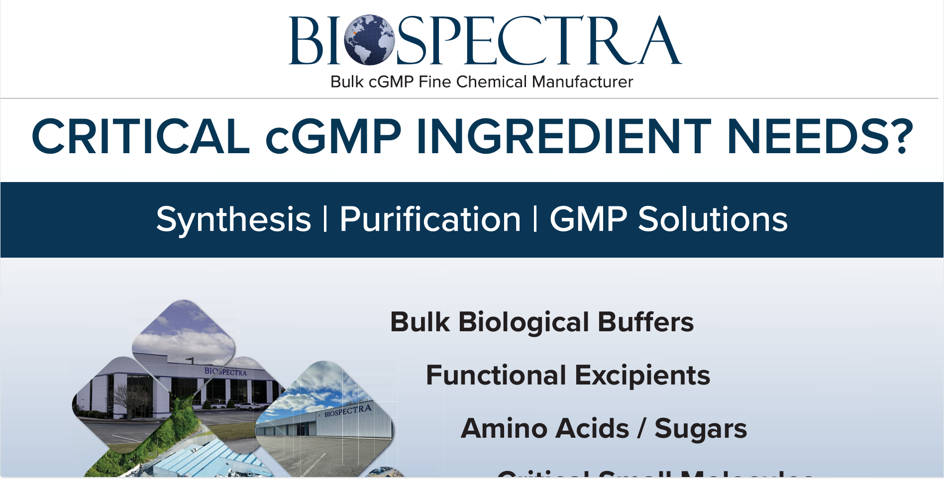 Critical cGMP Ingredient Needs