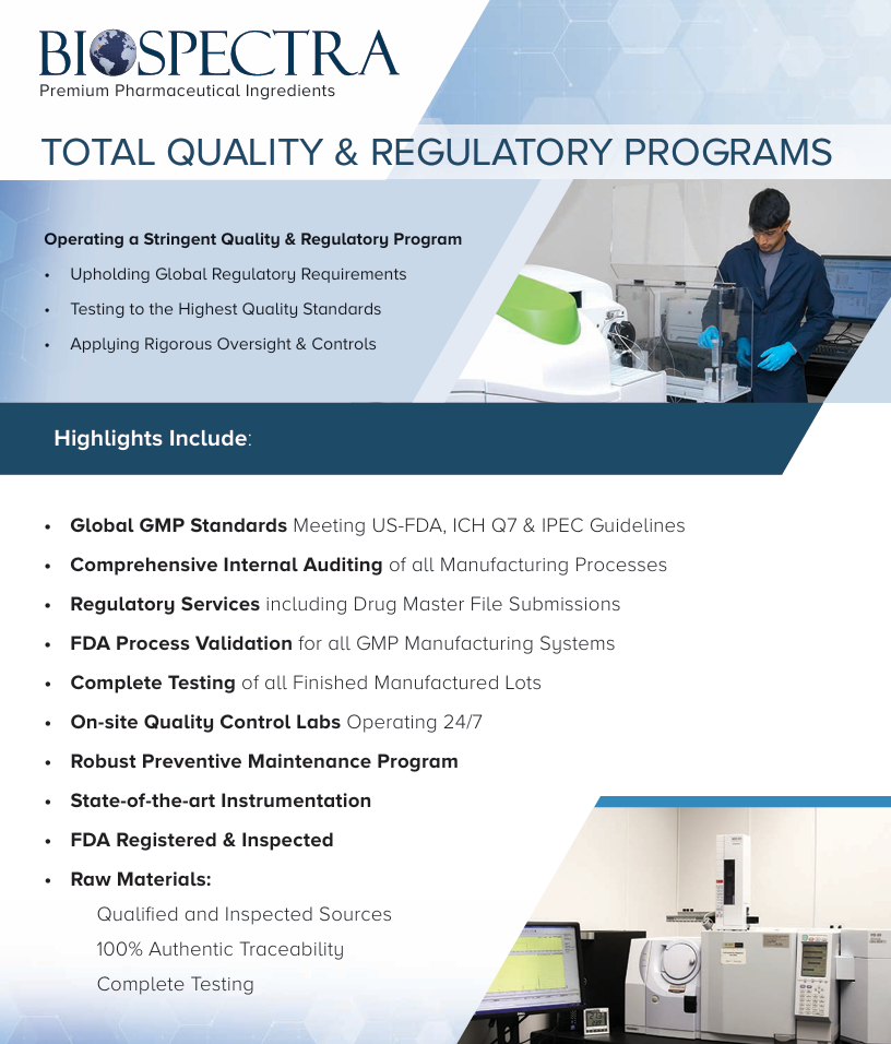 Quality & Regulatory Program